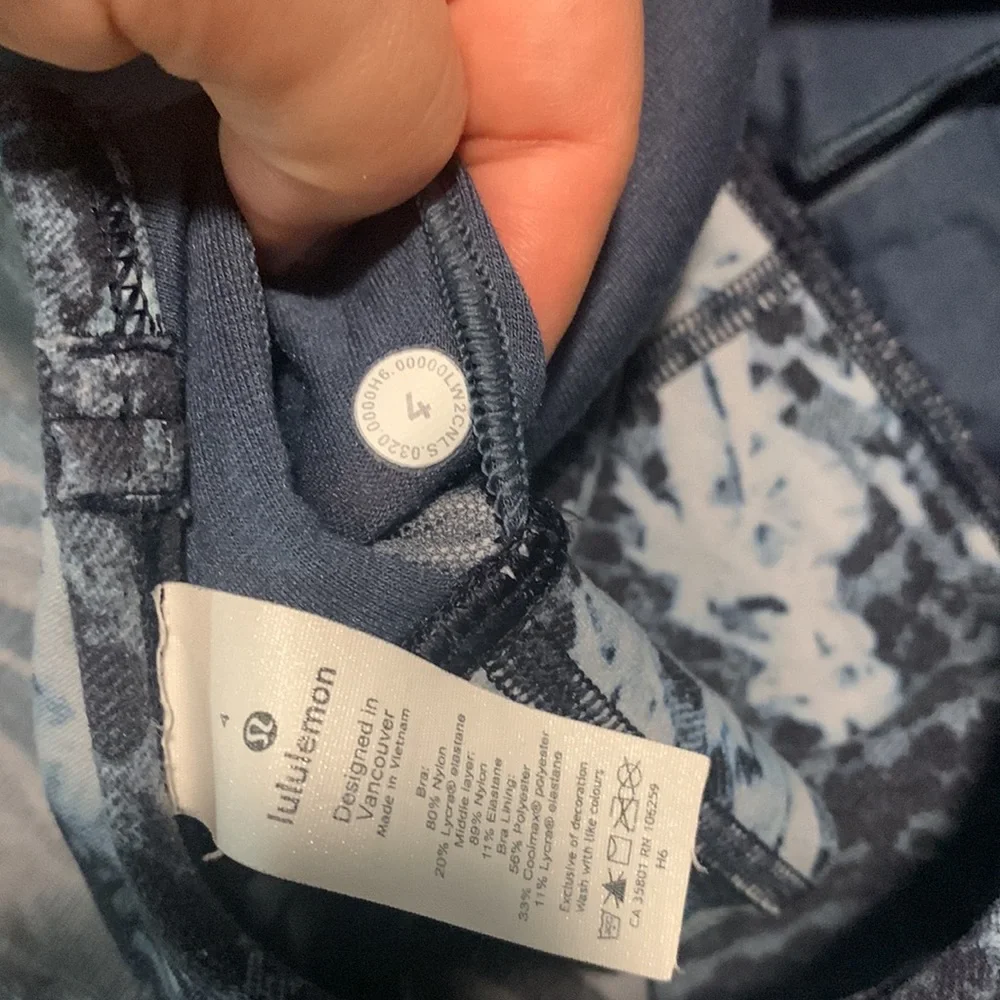 Lululemon Matching Set Indigo Lace Starlight Nulu - Picture 9 of 16